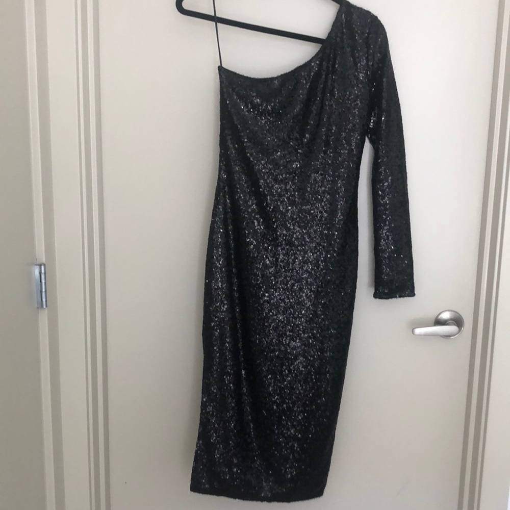 Fashion Nova Black Sequin Dress (Fiona Sequin Dress)